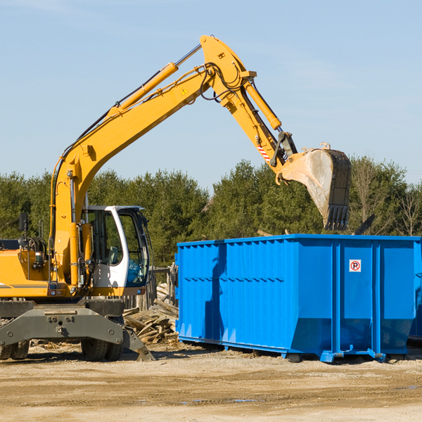 what happens if the residential dumpster is damaged or stolen during rental in Faribault County MN